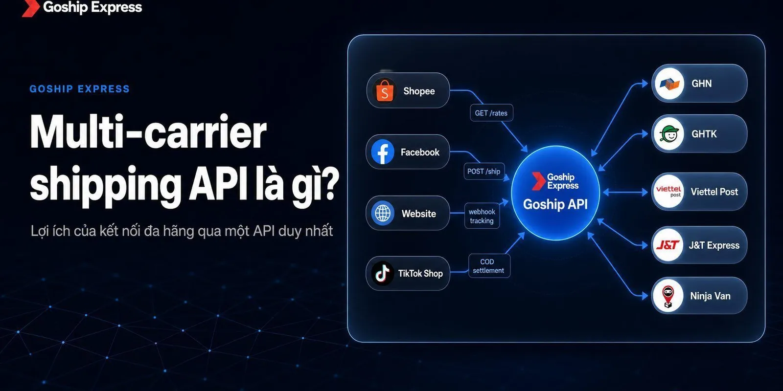 Multi-carrier shipping API là gì? Lợi ích đa hãng vận chuyển
