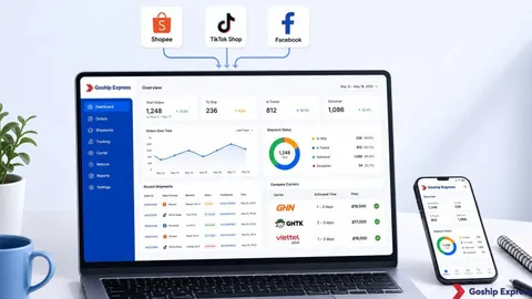 Cách quản lý vận đơn đa sàn: Tạo đơn đến đối soát COD