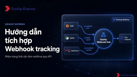 Tích hợp Webhook Tracking API vận chuyển realtime dễ dàng