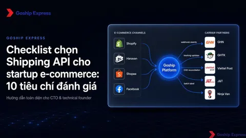 Chọn Shipping API cho startup: Checklist 10 tiêu chí