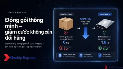 Tối ưu đóng gói giảm cước vận chuyển: Bí kíp không cần đổi hãng