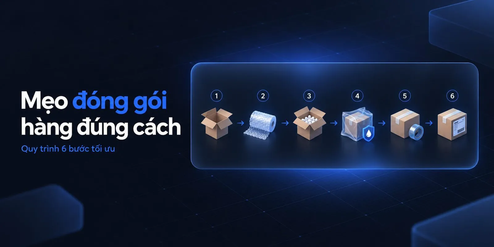 Mẹo Đóng Gói Hàng Hóa Đúng Cách: Giảm Vỡ, Tiết Kiệm Cước