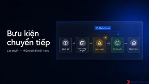 Bưu kiện chuyển tiếp là gì? 3 bước xử lý cho shop online