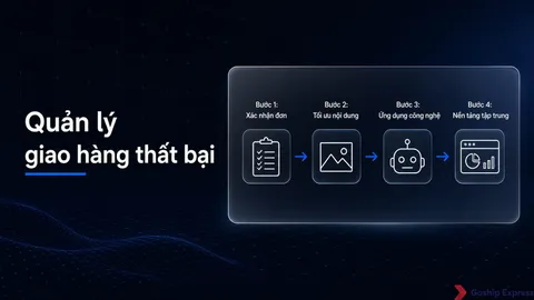 Quản lý giao hàng thất bại: Giảm tới 30% tỉ lệ hoàn hàng
