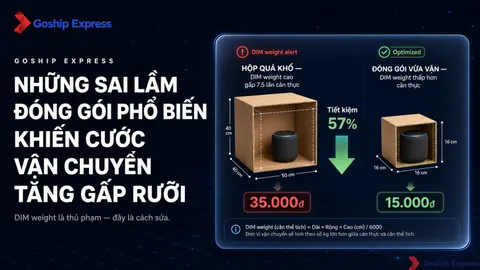 7 sai lầm đóng gói khiến cước vận chuyển tăng gấp rưỡi