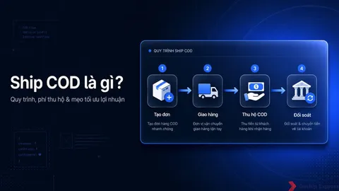Ship COD là gì? Quy trình, phí thu hộ và mẹo tối ưu lợi nhuận
