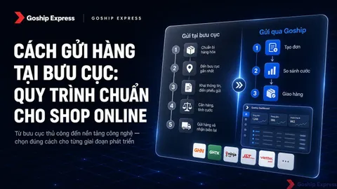 Cách Gửi Hàng Tại Bưu Cục: Quy Trình 5 Bước Cho Shop Online