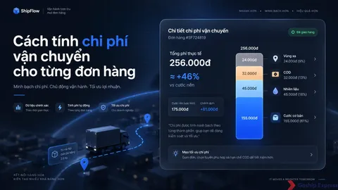 Cách tính chi phí vận chuyển cho shop: Công thức + công cụ