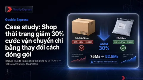Case study: Giảm 30% cước vận chuyển nhờ đóng gói thông minh