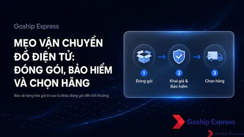 Mẹo vận chuyển đồ điện tử: Đóng gói, bảo hiểm & chọn hãng