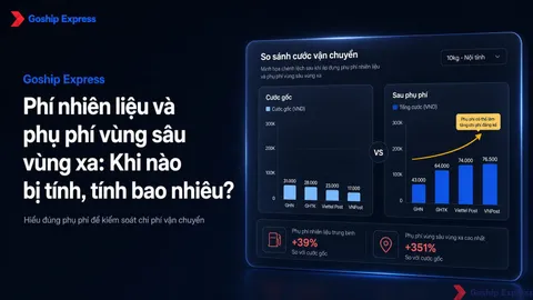 Phụ phí nhiên liệu & vùng xa: Khi nào bị tính, tính ra sao?