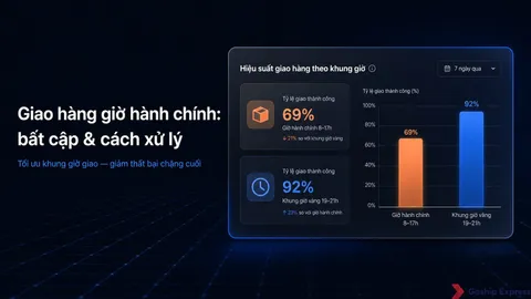 Giao hàng giờ hành chính: 5 bất cập & cách xử lý cho shop